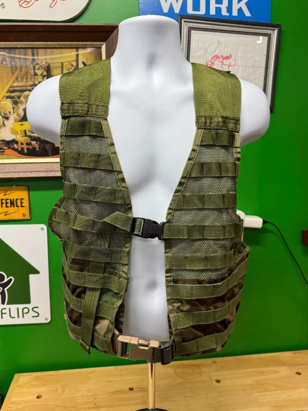US Military Issue USGI MOLLE II Woodland Fighting Load Carrier Vest FLC